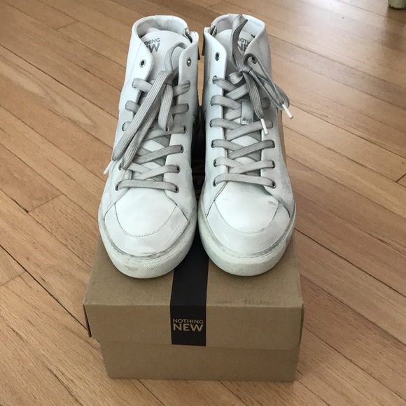 Nothing New Women’s Hollywood distressed hightop sneaker - Picture 6 of 6